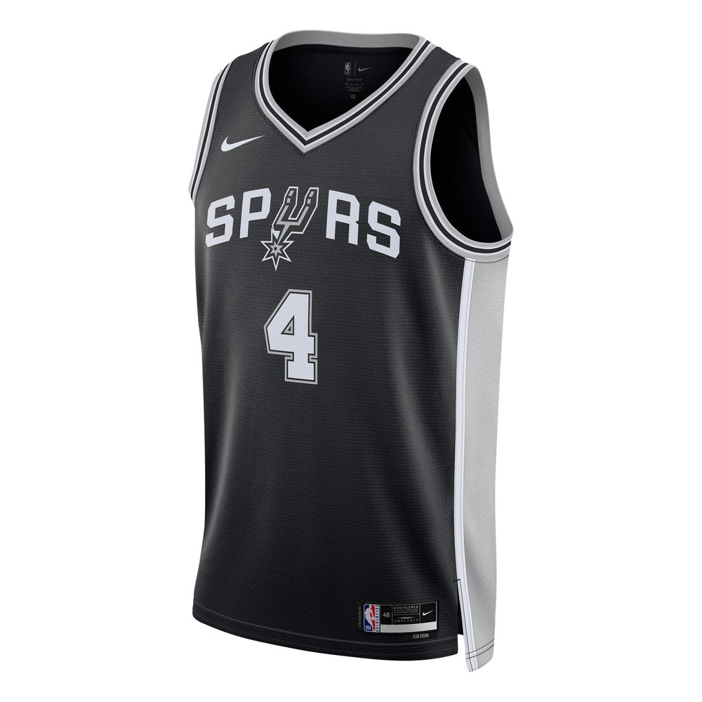 Maillot De'Aaron Fox San Antonio Spurs Swingman Icon Edition - Black
