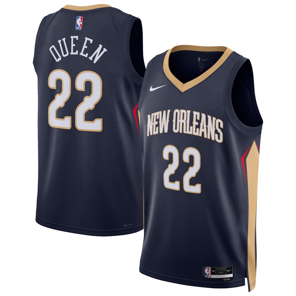 Maillot Derik Queen New Orleans Pelicans Swingman Icon Edition - Navy