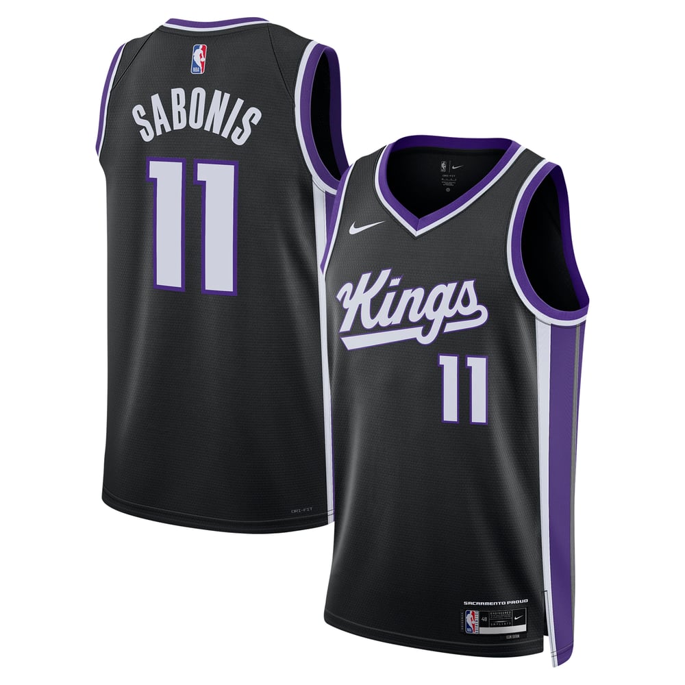 Maillot Domantas Sabonis Sacramento Kings Swingman Icon Edition - Black