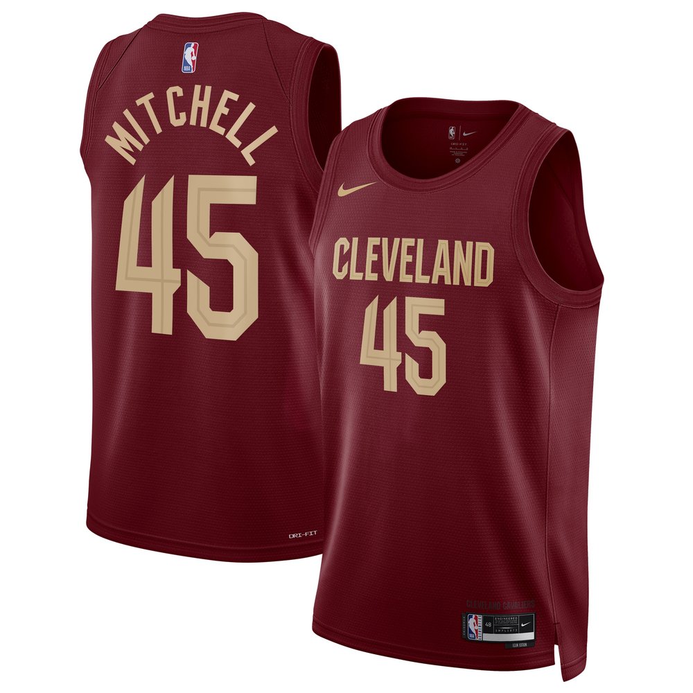 Maillot Donovan Mitchell Cleveland Cavaliers Swingman Icon Edition - Wine