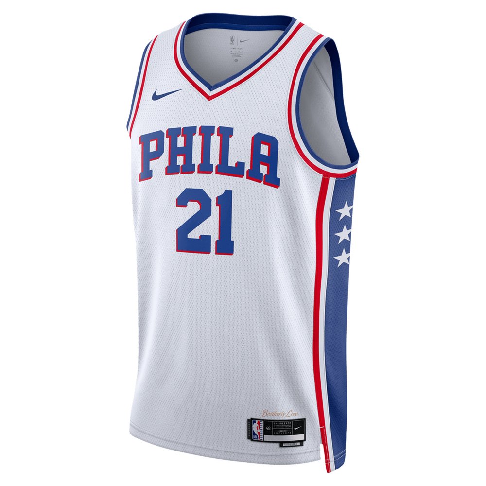 Maillot Joel Embiid Philadelphia 76ers Swingman Association Edition - White