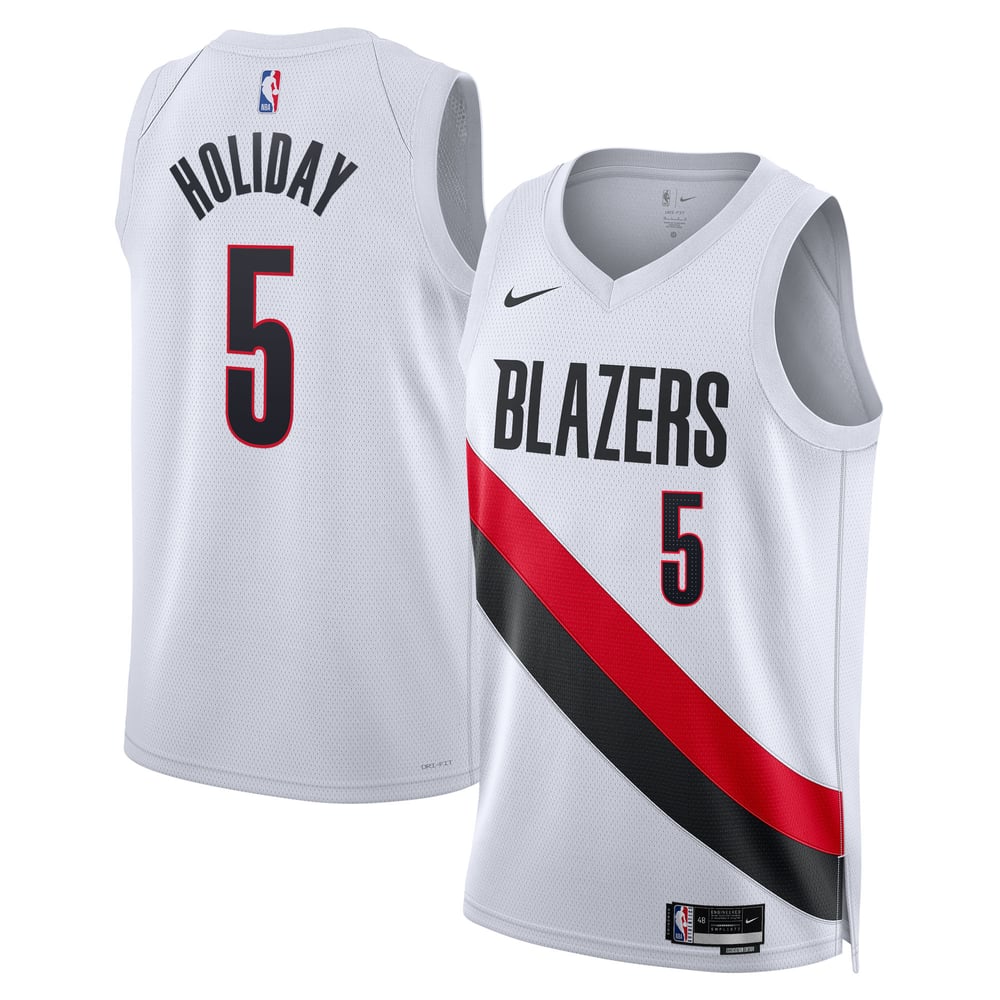 Maillot Jrue Holiday Portland Trail Blazers Swingman Association Edition - White