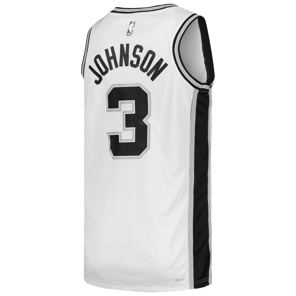 Maillot Keldon Johnson San Antonio Spurs Swingman Association Edition - White