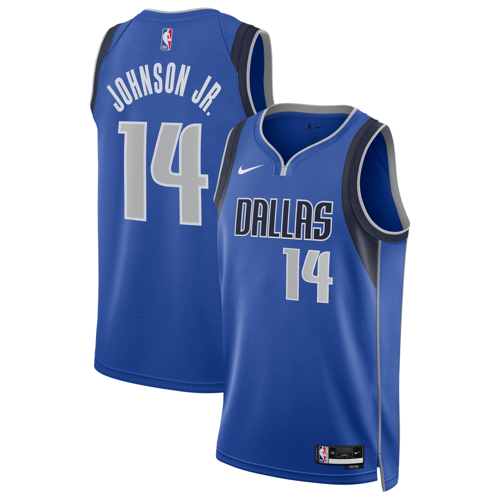 Maillot Morez Johnson Jr. Dallas Mavericks Swingman Icon Edition - Blue