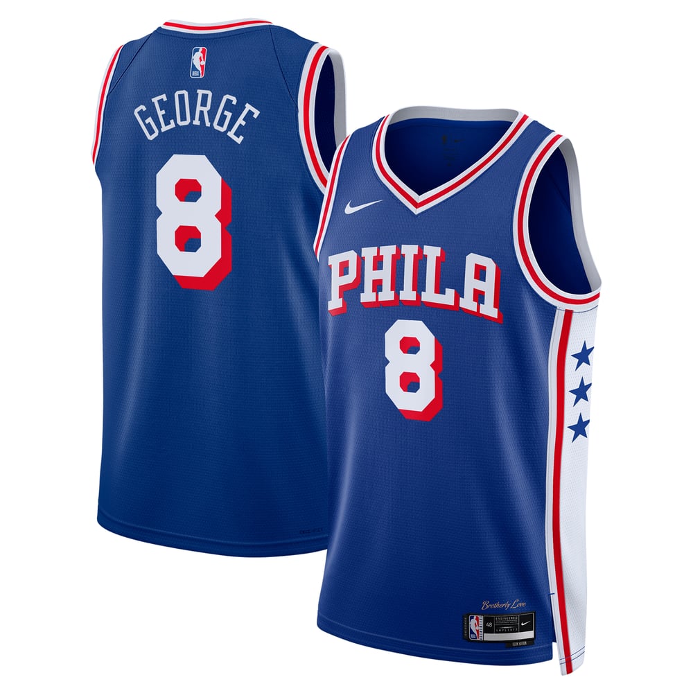 Maillot Paul George Philadelphia 76ers Swingman - Royal