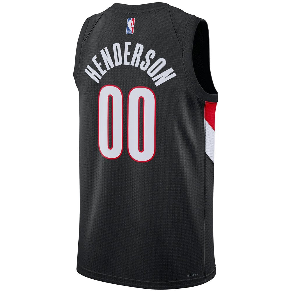 Maillot Scoot Henderson Portland Trail Blazers Swingman Icon Edition - Black