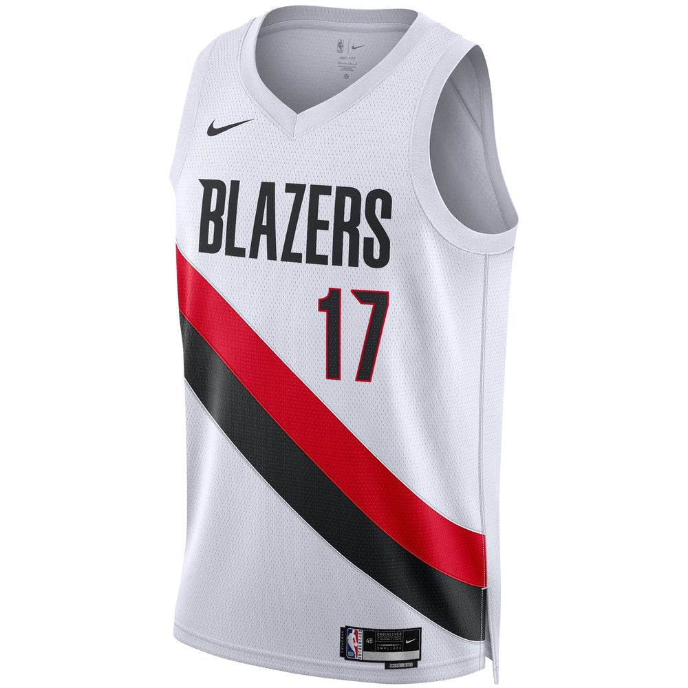 Maillot Shaedon Sharpe Portland Trail Blazers Swingman Association Edition - White