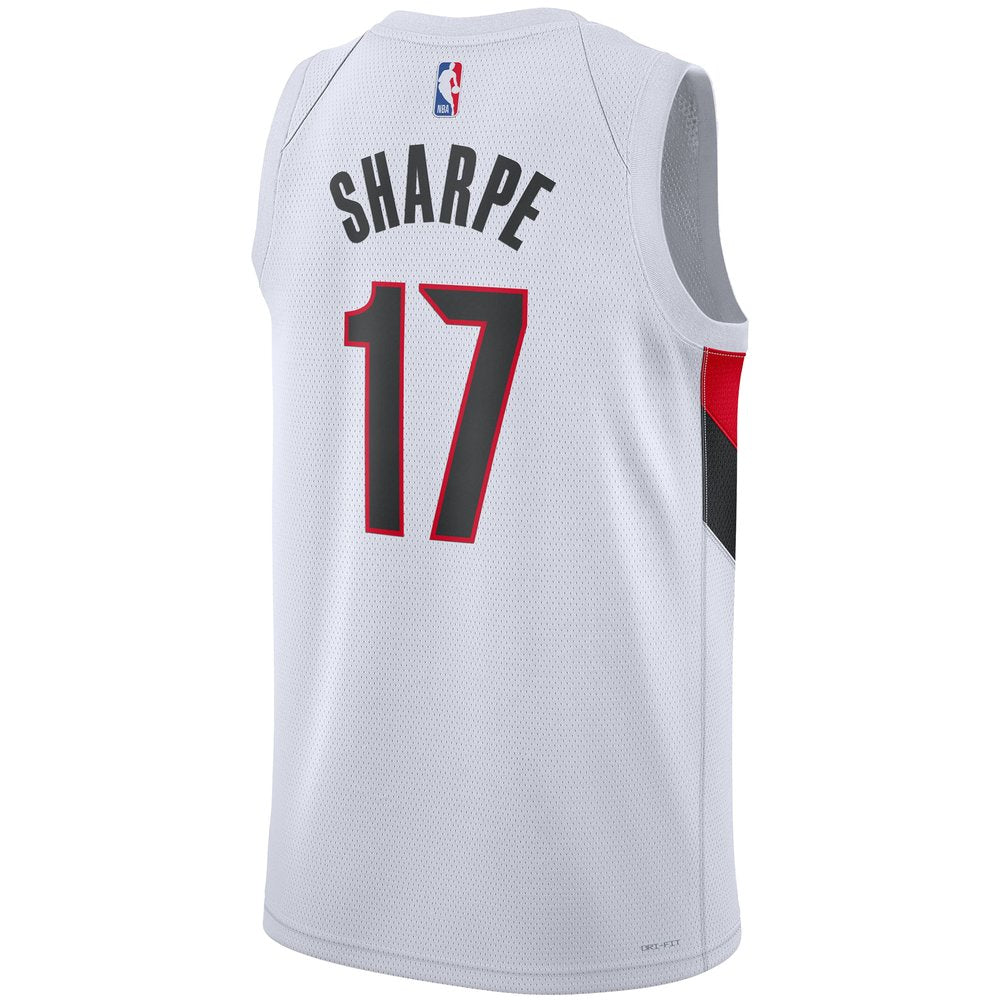 Maillot Shaedon Sharpe Portland Trail Blazers Swingman Association Edition - White