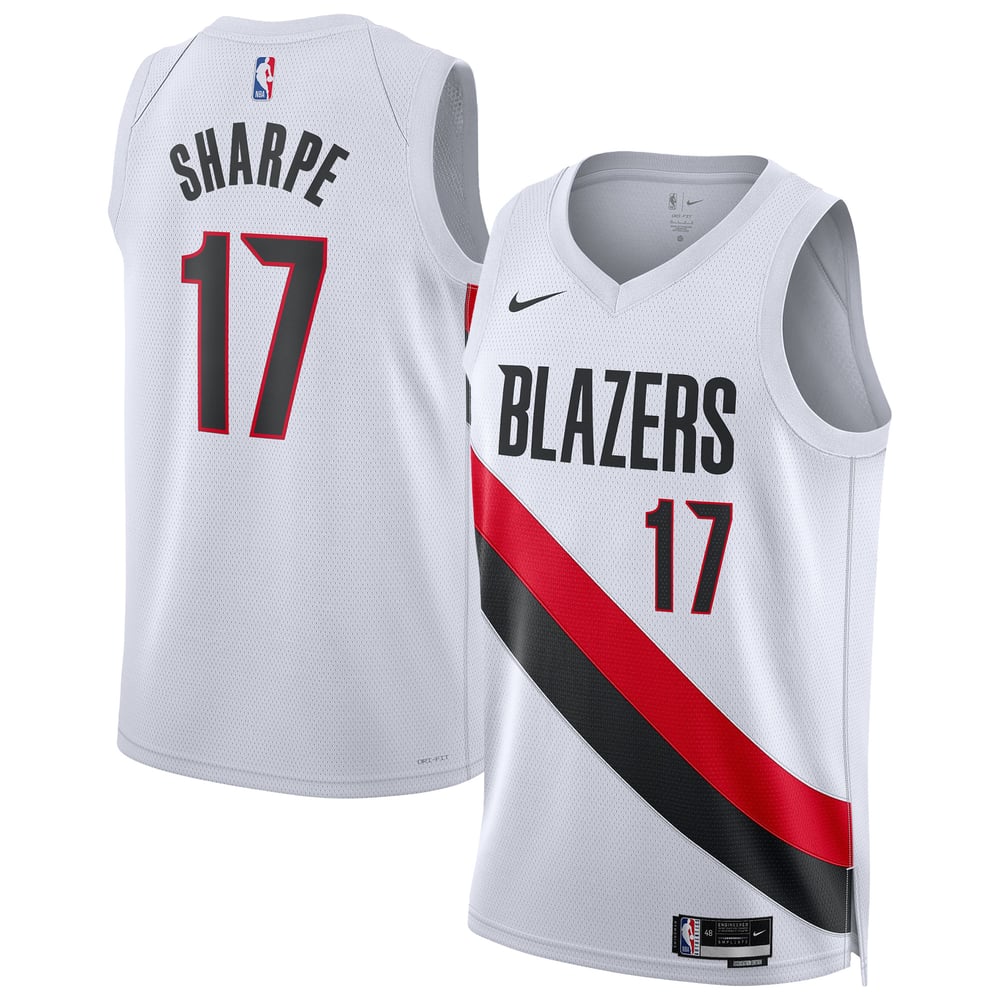 Maillot Shaedon Sharpe Portland Trail Blazers Swingman Association Edition - White