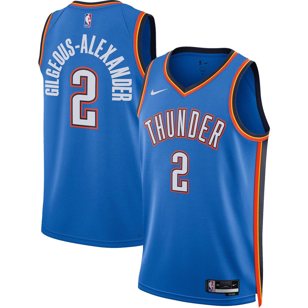Maillot Shai Gilgeous-Alexander Oklahoma City Thunder Swingman Icon Edition - Blue