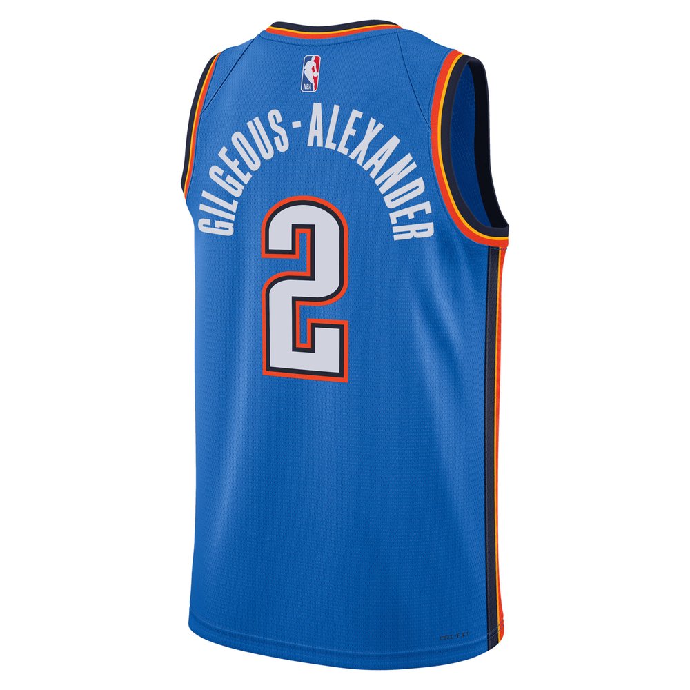 Maillot Shai Gilgeous-Alexander Oklahoma City Thunder Swingman Icon Edition - Blue