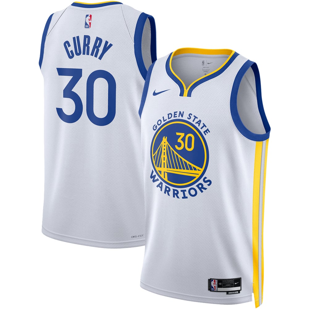 Maillot Stephen Curry Golden State Warriors Swingman Association Edition - White