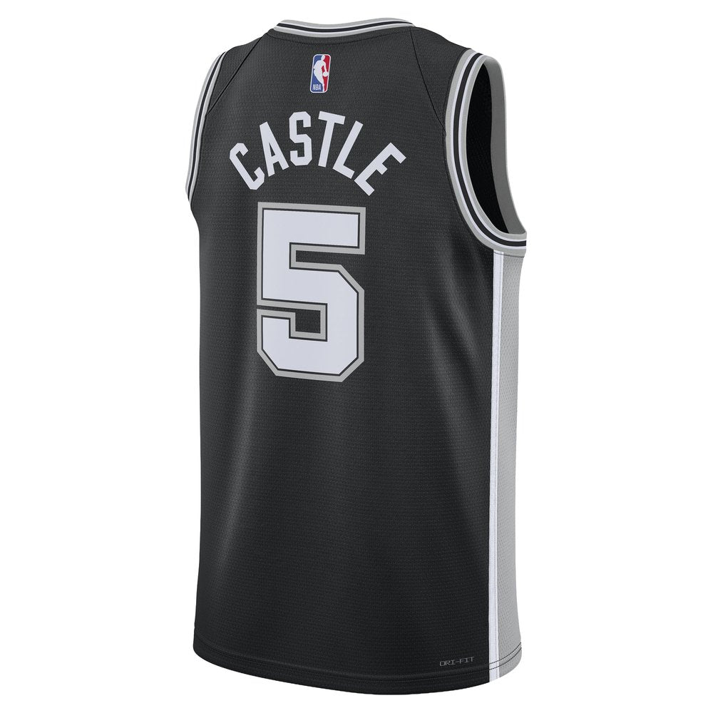 Maillot Stephon Castle San Antonio Spurs Swingman Icon Edition - Black