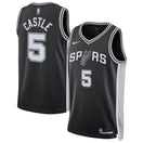 Maillot Stephon Castle San Antonio Spurs Swingman Icon Edition - Black