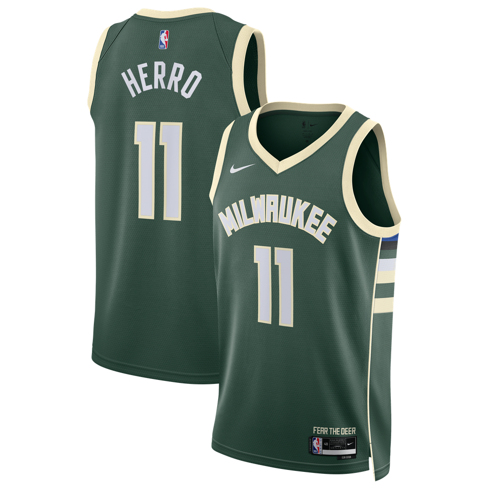 Maillot Tyler Herro Milwaukee Bucks Swingman Icon Edition - Hunter Green