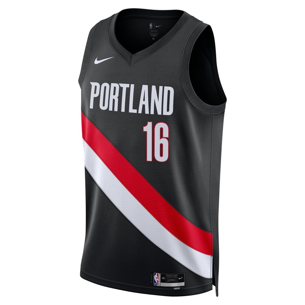 Maillot Yang Hansen Portland Trail Blazers Swingman Icon Edition - Black
