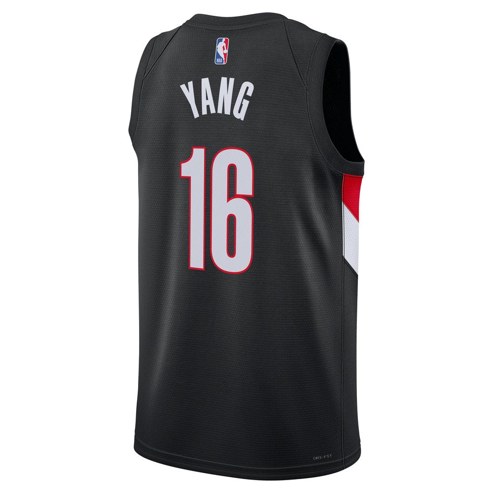 Maillot Yang Hansen Portland Trail Blazers Swingman Icon Edition - Black