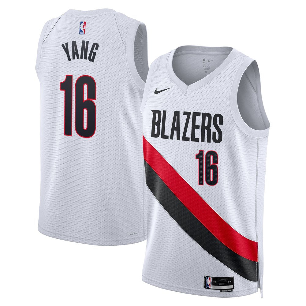 Maillot Yang Hansen Portland Trail Blazers Swingman Association Edition - White
