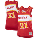 Maillot Dominique Wilkins Atlanta Hawks Swingman Hardwood Classics Femme - Red