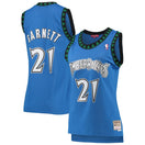 Maillot Kevin Garnett Minnesota Timberwolves Swingman Hardwood Classics Femme - Blue