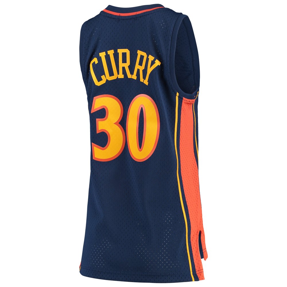 Maillot Stephen Curry Golden State Warriors Swingman Hardwood Classics Femme - Navy