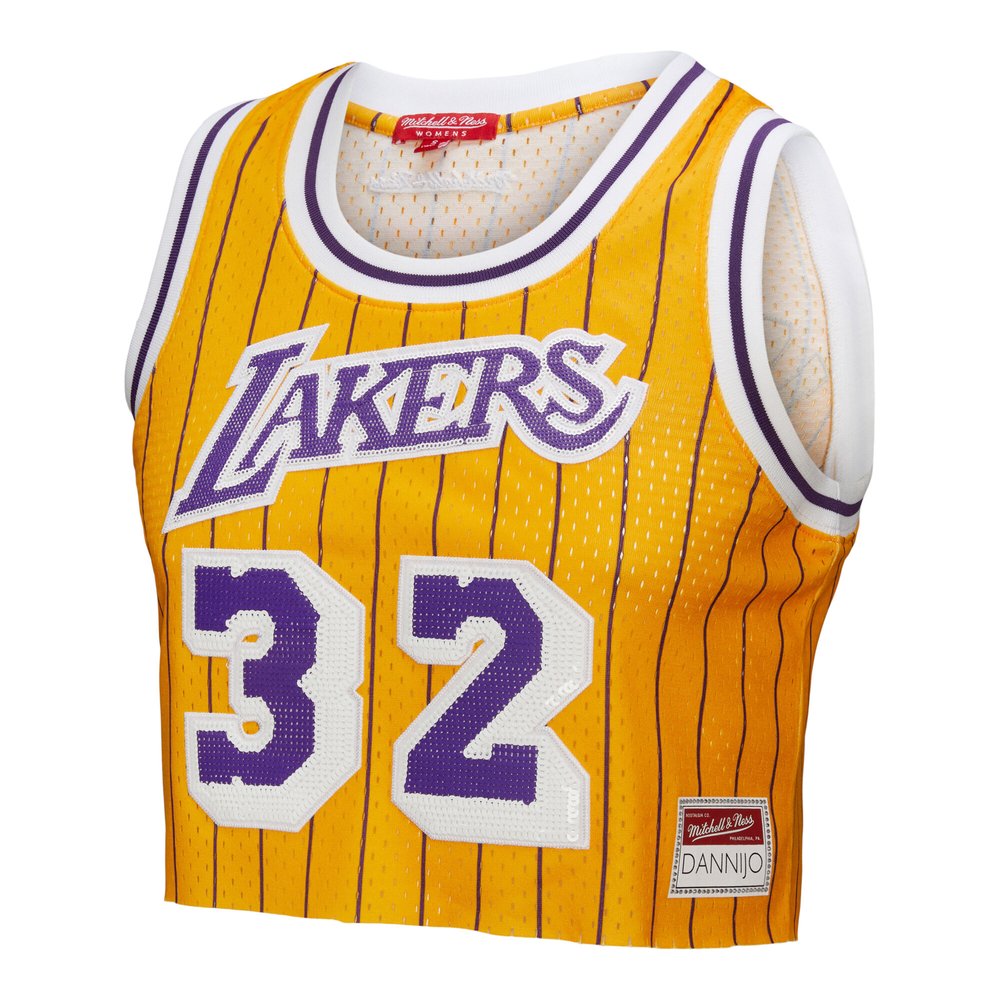Maillot Magic Johnson Los Angeles Lakers Replica Femme - Yellow