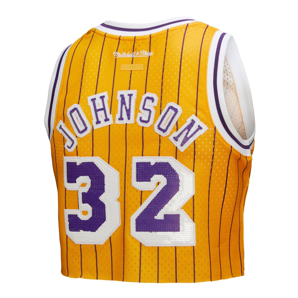 Maillot Magic Johnson Los Angeles Lakers Replica Femme - Yellow