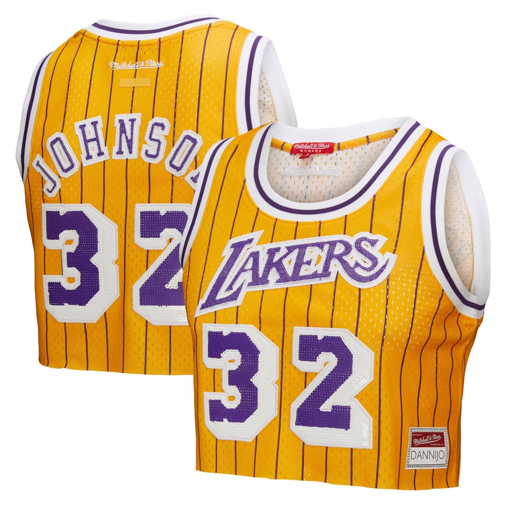 Maillot Magic Johnson Los Angeles Lakers Replica Femme - Yellow